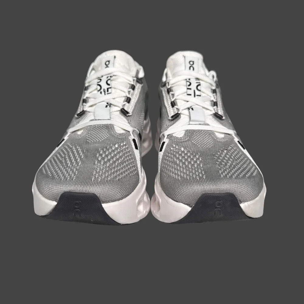 On Cloudeclipse Running Shoes Womens 9.5 Gray Alloy/White Swiss Engineering